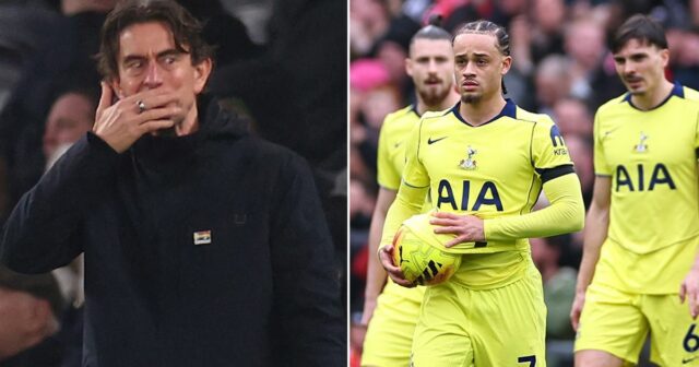 Hráči Thomas Frank a Tottenham Hotspur