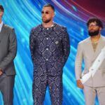 Travis Kelce bol vo štvrtok večer videný v ďalšom odvážnom oblečení na NFL Honors