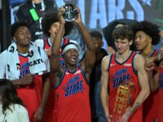 VJ Edgecombe a tím Vince získali titul na podujatí Rising Stars NBA: Tím Melo v tíme Vince