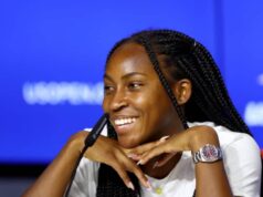 Valentínsky odkaz, ktorý Amanda Anisimová napísala Coco Gauff Foto od Artur Widak/NurPhoto cez Getty Images