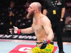 Valter Walker volá brata Johnnyho do UFC Fight po víťazstve v Karate combat 59 Autor fotografie Jeff Bottari/Zuffa LLC