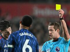 Verdikt s červenou kartou Brentford vs Arsenal bol vynesený po prevalcovaní Gabriel Magalhaes dostáva žltú kartu počas remízy Arsenalu na ihrisku Brentfordu