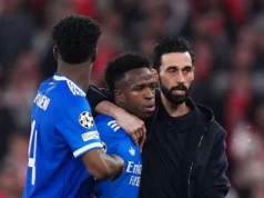 Vinícius Jr. bol porazený o ocenenie Muž zápasu vs Benfica spoluhráčom z Realu Madrid Vinícius Jr. bol porazený o ocenenie Muž zápasu vs Benfica spoluhráčom z Realu Madrid