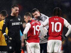 Vlci sa brutálne vysmievajú neúspešným „čiernym umeniam“ Arsenalu po tom, čo boli kanonieri obvinení zo mrhania časom predtým, ako si nechali ujsť dvojgólové vedenie proti zápasníkom z Premier League. Wolves brutálne zosmiešnili taktiku Arsenalu, ktorá mrhala časom počas remízy 2:2 v stredu večer.