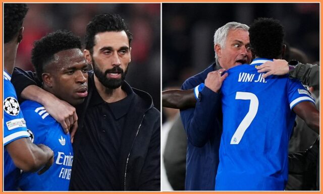 Vyhlásenie Viniciusa Juniora o rasizme od Gianlucu Prestianniho José Mourinho je vylúčený za Benficu proti Realu Madrid