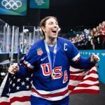 Vtip prezidenta Donalda Trumpa o pozvaní olympijského ženského hokejového tímu do Bieleho domu proti jeho vôli bol „nechutný“, povedala v stredu kapitánka Hilary Knightová (na snímke).