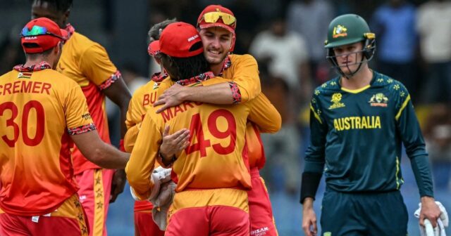 Zimbabwe šokovalo Austráliu obrovským rozrušením na Svetovom pohári T20 | Zimbabwe šokovalo Austráliu obrovským rozrušením na Svetovom pohári T20 | Správy Svetového pohára mužov do 20 rokov ICC