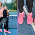 Živá ružová dámska tenisová obuv, ktorá otrasie trhom