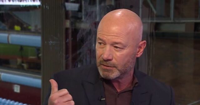 Zúrivý Alan Shearer kritizuje rozhodcu za penaltový krik v Newcastle Alan Shearer hovorí v štúdiu vo Villa Park