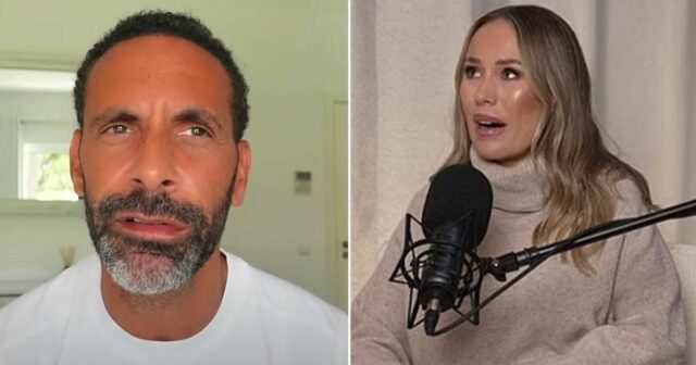 „Návrat do Spojeného kráľovstva“ Rio Ferdinanda po emocionálnom priznaní manželky Rio Ferdinand a Kate Ferdinand stoja spolu na fotke v Dubaji