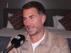 „Zničený“ Eddie Hearn zaútočil na Conora Benna po tom, čo boxer vyhodil promotéra pre začínajúcu spoločnosť Dana Whitea – a odhalil šokujúcu reakciu hviezdy, keď chvíľu pred „bolestným“ rozchodom požiadal o telefonát. Eddie Hearn povedal, že je „zničený“ rozhodnutím Conora Benna podpísať zmluvu so Zuffou Boxing