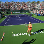 5. októbra 2021; Indian Wells, CA, USA; Celkový pohľad na obchody v Indian Wells Tennis Garden. Povinný kredit: Jayne Kamin-Oncea-Imagn Images