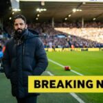 Ruben Amorim, manažér Manchestru United počas zápasu Premier League medzi Leeds United a Manchester United na Elland Road 4. januára...