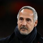 LONDÝN, ANGLICKO - 22. marca: Johan Lange, športový riaditeľ Tottenhamu Hotspur a Vinai Venkatesham, generálny riaditeľ Tottenhamu Hotspur počas zápasu Premier League medzi Tottenhamom Hotspur a Nottingham Forest na štadióne Tottenham Hotspur 22. marca 2026 v Londýne v Anglicku. (Foto: Vince Mignott/MB Media/Getty Images)