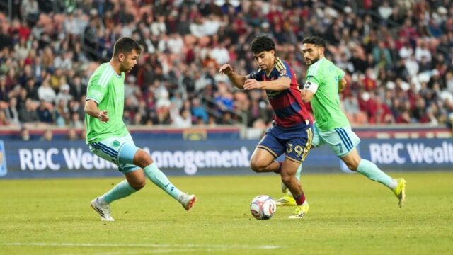 Aiden Hezarkhani a Ariath Piol skórovali, aby viedli Real Salt Aiden Hezarkhani a Ariath Piol skórovali, aby viedli Real Salt Lake pred Sounders