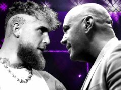 Ako sa Jake Paul zrazu ukázal ako najväčšia hrozba UFC a Dana Whitea Influencer, z ktorého sa stal boxer a promotér Jake Paul (vľavo) a prezident a generálny riaditeľ UFC Dana White (Getty)