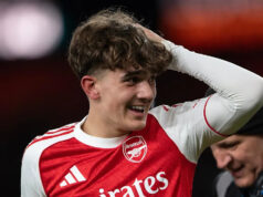 Ako tvorca histórie Dowman ukradol show pre Arsenal Max Dowman oslavuje gól za Arsenal proti Evertonu