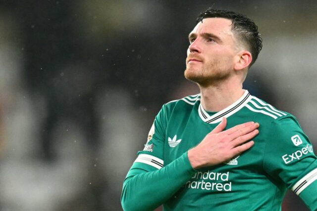 Andy Robertson klesol v tejto sezóne v Liverpoole, ale zapôsobil na víťazstvo v FA Cupe proti Wolves (REUTERS)