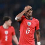 Noni Madueke odskočil počas piatkovej remízy Anglicka s Uruguajom 1:1