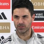 Mikel Arteta na tlačovej konferencii