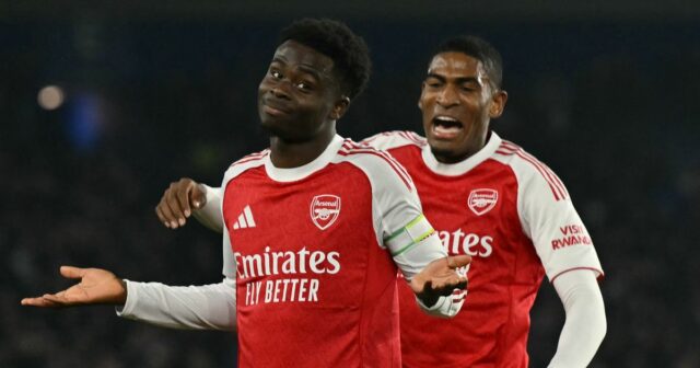 Arsenal sa posunul o 7 bodov jasne, keď Bukayo Saka Arsenal