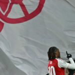 Eberechi Eze strelil skvelý gól za Arsenal v Lige majstrov UEFA