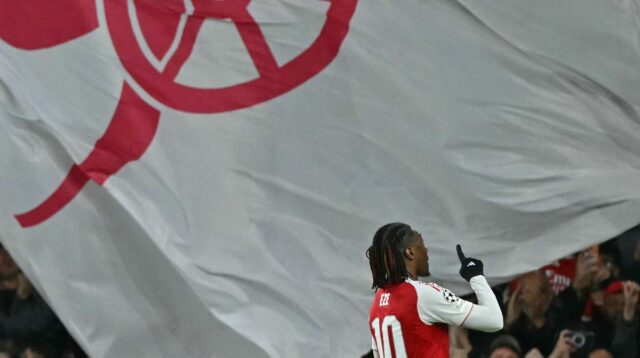 Eberechi Eze strelil skvelý gól za Arsenal v Lige majstrov UEFA