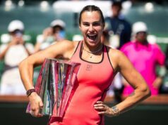 Aryna Sabalenka prezrádza, ako sa chystá osláviť zisk titulu v Indian Wells Foto Robert Prange/Getty Images
