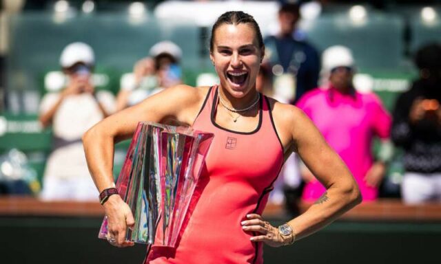 Aryna Sabalenka prezrádza, ako sa chystá osláviť zisk titulu v Foto Robert Prange/Getty Images