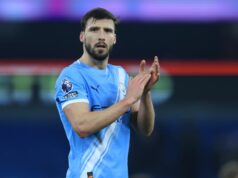 BREAKING: Hviezda Man City Ruben Dias vylúčila účasť vo finále Carabao Cupu, čo bola obrovská posila pre Arsenal Ruben Dias.