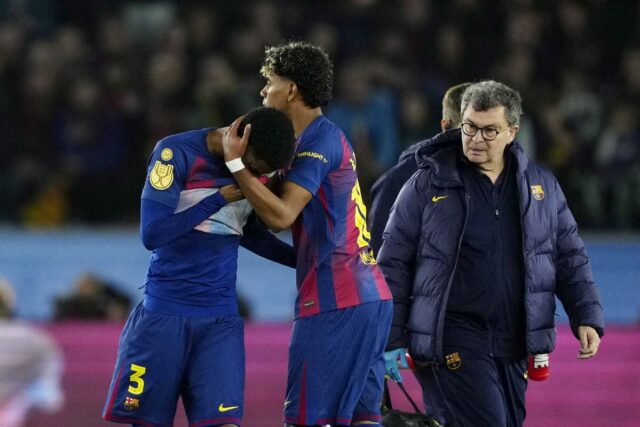 Barcelona sa obáva, že absencia zraneného krajného obrancu sa predĺži Barcelona sa obáva, že absencia zraneného krajného obrancu sa predĺži