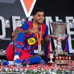 Barcelona chce udržať Marcusa Rashforda po sľubnom sezónnom hosťovaní