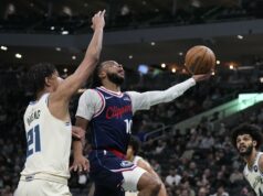 Benedict Mathurin posúva Clippers okolo Bucksa NBA: Los Angeles Clippers v Milwaukee Bucks