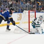 NHL: San Jose Sharks v St. Louis Blues