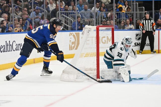 NHL: San Jose Sharks v St. Louis Blues