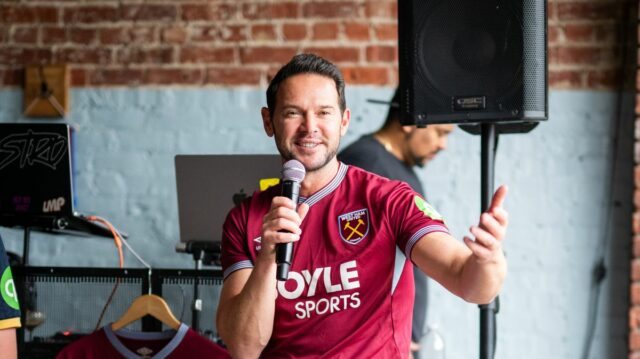 Matt Jarvis na podujatí fanúšikov West Hamu v Spojených štátoch