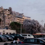 Budova v Bejrúte sa po izraelskom útoku zmenila na trosky | Izrael útočí na Libanon