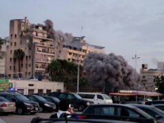 Budova v Bejrúte sa po izraelskom útoku zmenila na trosky | Izrael útočí na Libanon Budova v Bejrúte sa po izraelskom útoku zmenila na trosky | Izrael útočí na Libanon