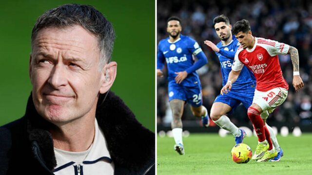 Chris Sutton označil Pedra Neta za „idiota“ po červenej karte Pedro Neto z Chelsea dostal červenú kartu od rozhodcu Darrena Englanda počas zápasu Premier League medzi Arsenalom a Chelsea na Emirates Stadium...