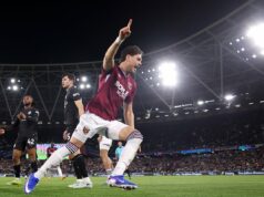 Chyba Guehiho a chyba Donnarummu: Bola to tá noc, keď Man City prehralo súboj o titul v Premier League? Bývalý obranca Arsenalu Konstantinos Mavropanos získal bod pre West Ham proti Man City (Bradley Collyer/PA) (PA Wire)