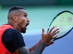 Čo povedal Nick Kyrgios kritickému fanúšikovi pred Benom Stillerom počas neslávne známeho momentu Indian Wells Fotografia TPN/Getty Images