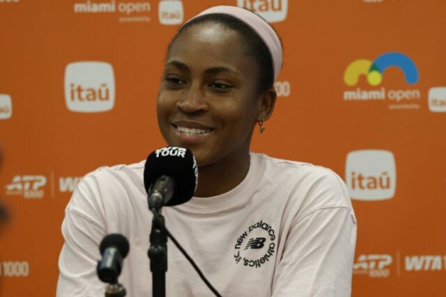 Coco Gauff si pripísala trénerský tip na sociálnych sieťach pri víťazstve na Miami Open nad Soranou Cirsteaovou
