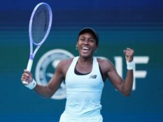 Coco Gauff zápasí so Serenou Williamsovou vo finále Miami Open Autor fotografie Matthew Stockman/Getty Images