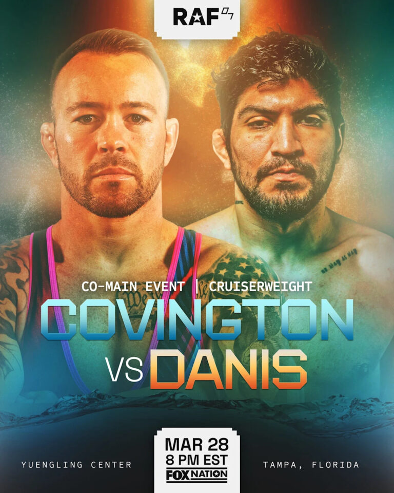 Colby Covington vs. Dillon Danis sa chystá na hlavné podujatie RAF 07