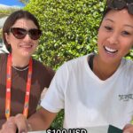 Priscilla Hon (na obrázku vpravo) zverejnila video, na ktorom jedáva šialene drahý hot dog na Miami Open