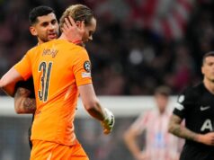 Ďalšie kroky Antonina Kinského vysvetlil Kevin Danso po hororovej show v Tottenhame Cristian Romero sa rozpráva s Antoninom Kinským, keď ho vystriedal počas zápasu Ligy majstrov medzi Atleticom de Madrid a Tottenhamom Hotspur