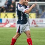 Obranca Falkirku Leon McCann so svojím synom Brooksom, ktorý dostal kochleárne implantáty