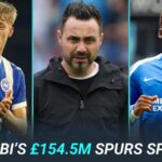 De Zerbi by mohol v letnom nájazde Spurs zacieliť na kvinteto Brightonu v hodnote 138,5 milióna libier