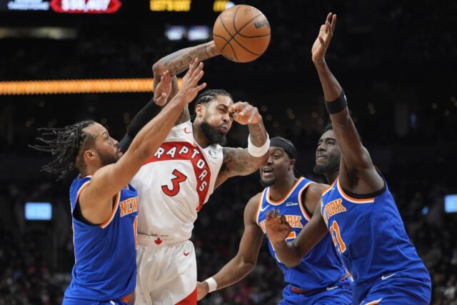 NBA: New York Knicks v Toronte Raptors