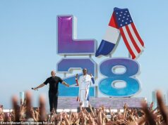 Dopingoví úradníci zvažujú Trumpov zákaz na olympijských hrách v LA v roku 2028 pre problém, ktorý sa datuje od Bidenovej administratívy Dr. Dre a Snoop Dogg vystupujú na oslave odovzdania olympijských hier LA28